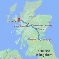 Edinburgh to Broadford, Isle of Skye IV49 9AE