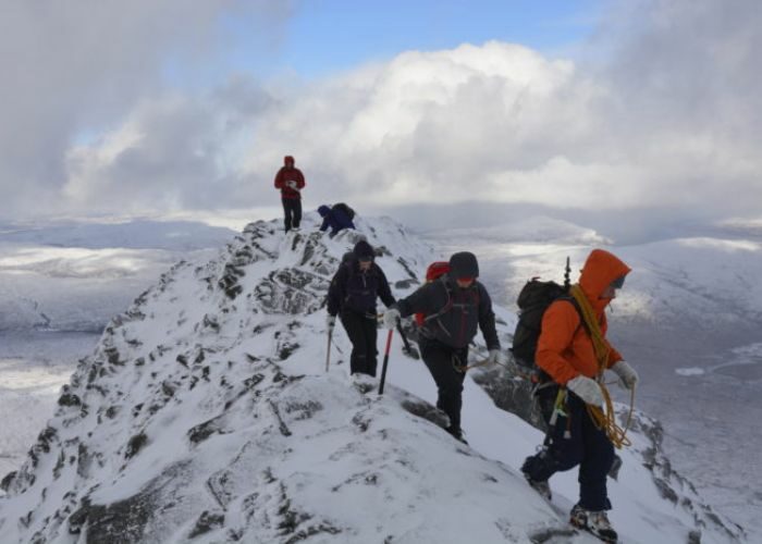 Alpine winter outings with the sea beneath us - Skye Guides